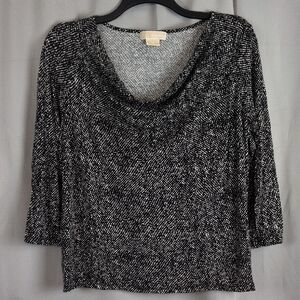MICHAEL Michael Kors Cowl Neck Blouse 3/4 Sleeve 1X